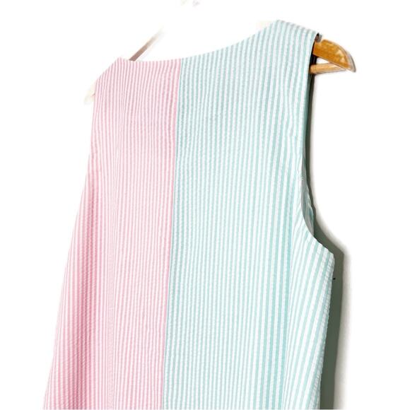 New with tag Vineyard Vines KY Derby Pastel Striped Sleeveless Preppy Mini Dress - Picture 11 of 16